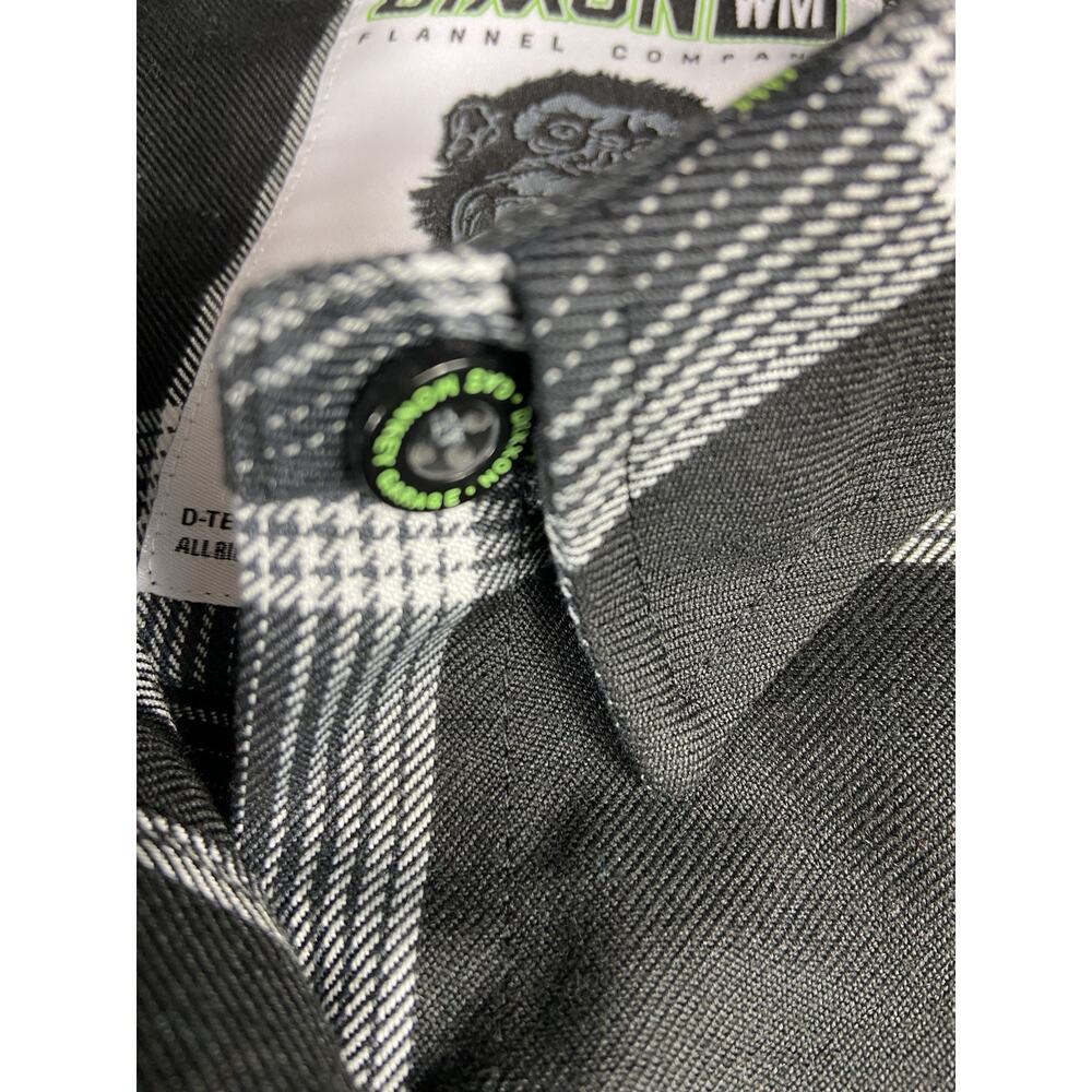 Dixxon X Gas Monkey Garage Flannel Women’s M Snap Grunge Punk Biker - Picture 11 of 15